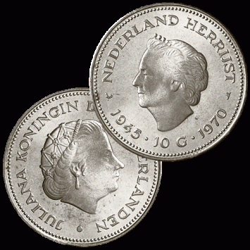 10 Gulden zilver 1970